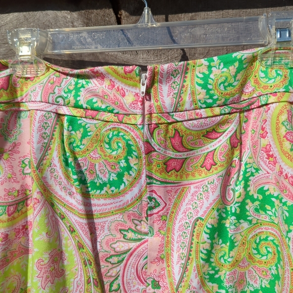 🩸SALE🩸Good Clothes Multi Color Paisley Design Mini Skirt 8 Petite - Picture 8 of 12